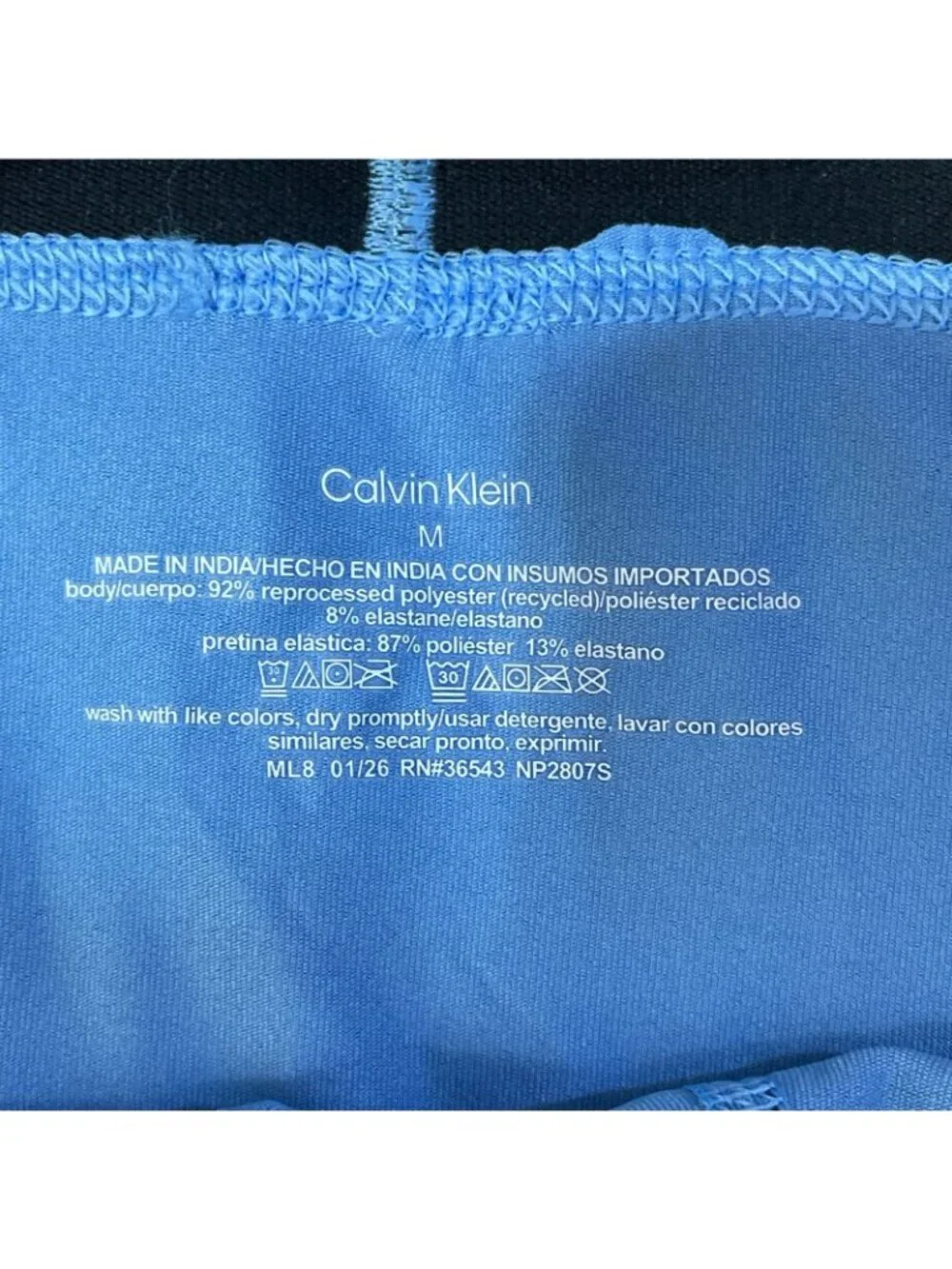 NWT Calvin Klein Men's M Blue/Green/Navy Microfiber Boxer Briefs 3-Pack